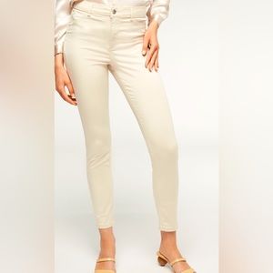 Mango Ecru skinny jeans